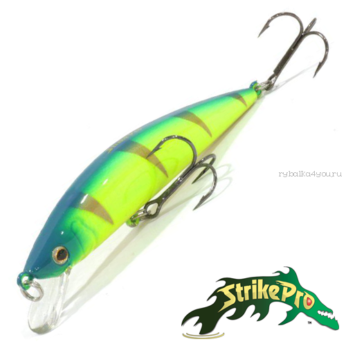 Воблер Strike Pro Euro Minnow JL-108L 90 мм / 11,2 гр / Заглубление: 0,6 - 1,2 м / цвет: A47FL