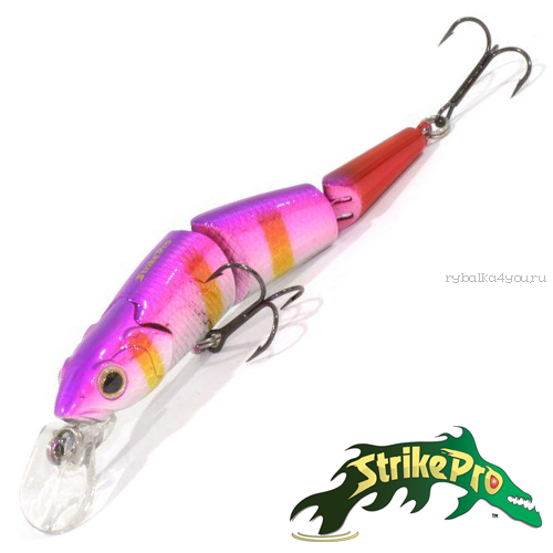 Воблер Strike Pro Flying Fish Joint EG-079J 110 мм / 21 гр / Заглубление: 1,2 - 2 м / цвет: A166E