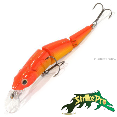 Воблер Strike Pro Flying Fish Joint EG-079J 110 мм / 21 гр / Заглубление: 1,2 - 2 м / цвет: A174FW