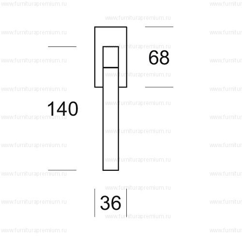 Оконная ручка Salice Paolo Link 6118 DK