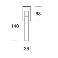 Оконная ручка Salice Paolo Link 6118 DK. схема