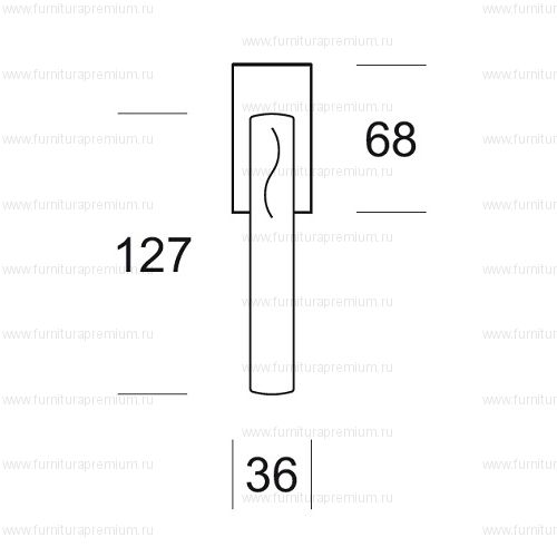 Оконная ручка Salice Paolo Sand SQ 6178 DK