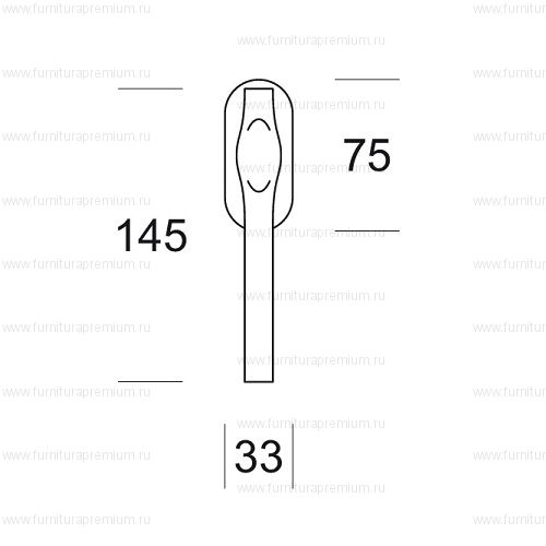Оконная ручка Salice Paolo Trace 6232 DK