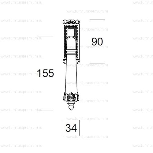 Оконная ручка Salice Paolo Erice 3362 DK