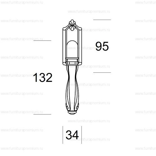 Оконная ручка Salice Paolo Cortona 3367 DK