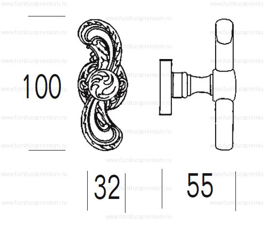 Ручка-кноб Salice Paolo Samarra 4273/4270