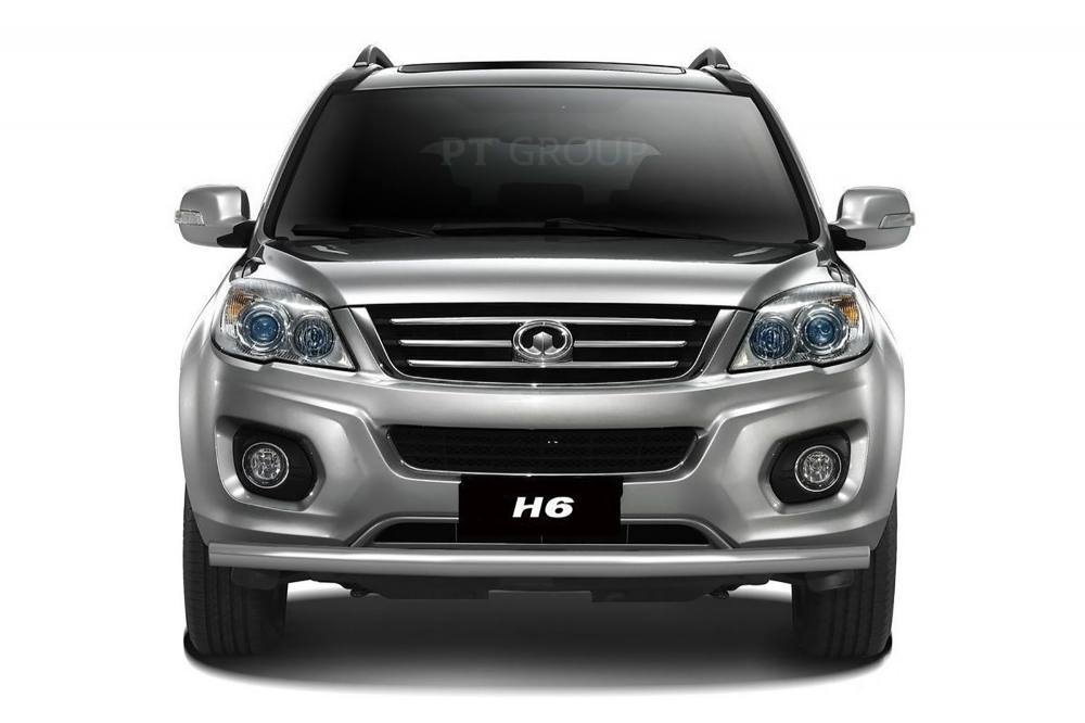 Защита переднего бампера одинарная Ø63 мм (НПС) Great Wall HOVER H6 с 2013