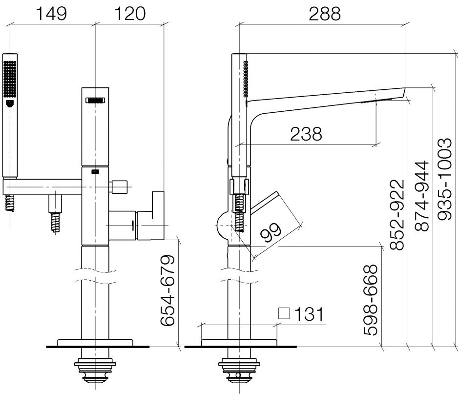 Смеситель для ванны и душа Dornbracht CL. 1 25863705 ФОТО