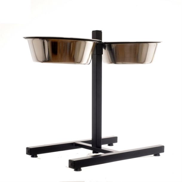 Подставка PAPILLON Double dinner H-stand, incl. bowls стойка с подставкой под миски 2,8 л , д 25см, с мисками