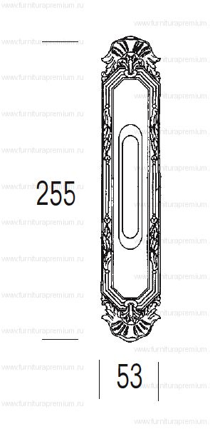 Ручка Salice Paolo Ginevra 3076-s для раздвижных дверей