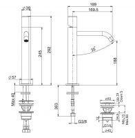 Fima carlo frattini So смеситель для раковины F3181/H схема 1