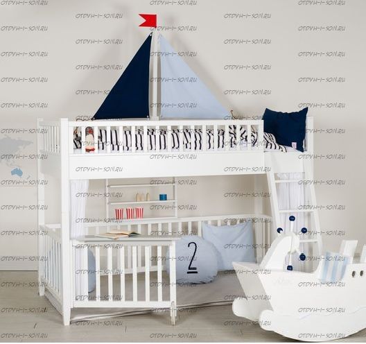 Кровать двухъярусная Малинка №9