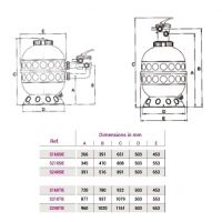 Фильтр Hayward серия ProSide D400-880