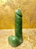 Фигурная свеча в форме Фаллоса Зеленая