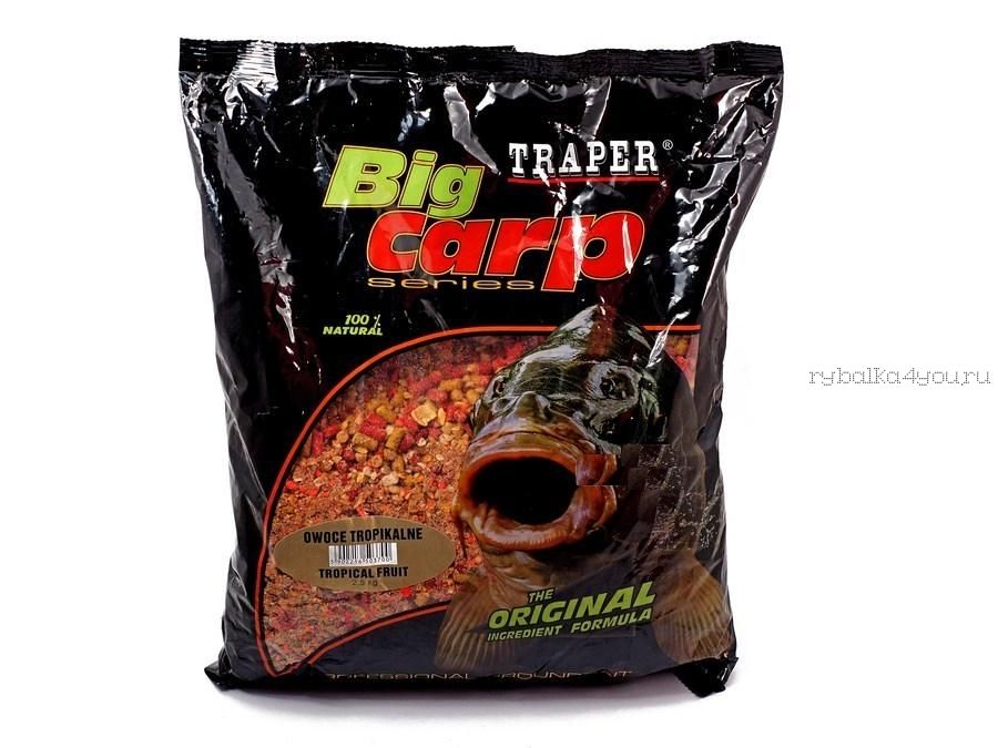 Прикормка Traper Big Carp Tropiсal Fruits (Прикормка Traper Тропические Фрукты) 1кг.