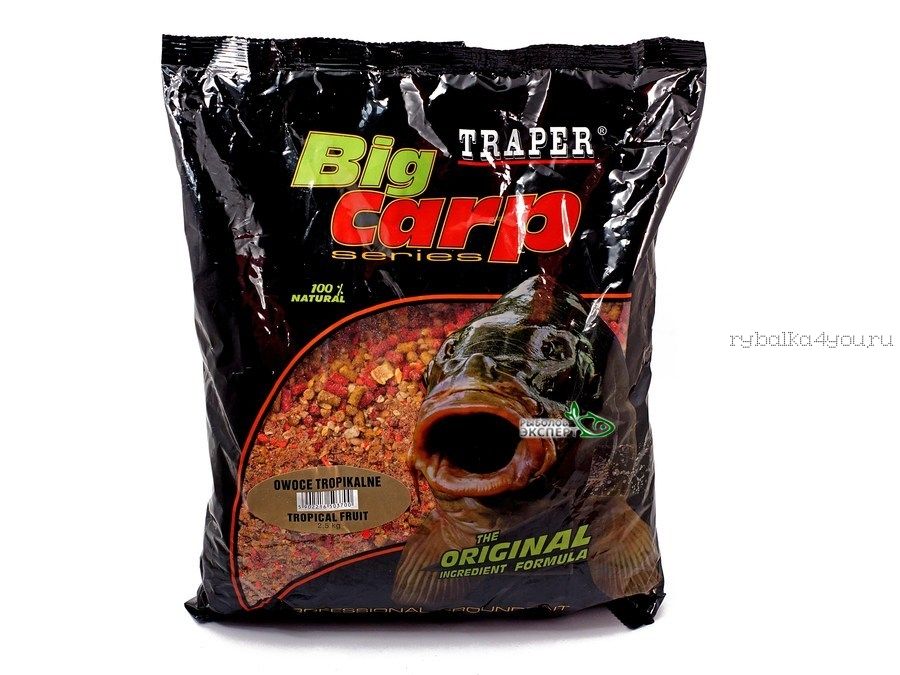 Прикормка Traper Big Carp Tropiсal Fruits (Прикормка Traper Тропические Фрукты) 2,5 кг