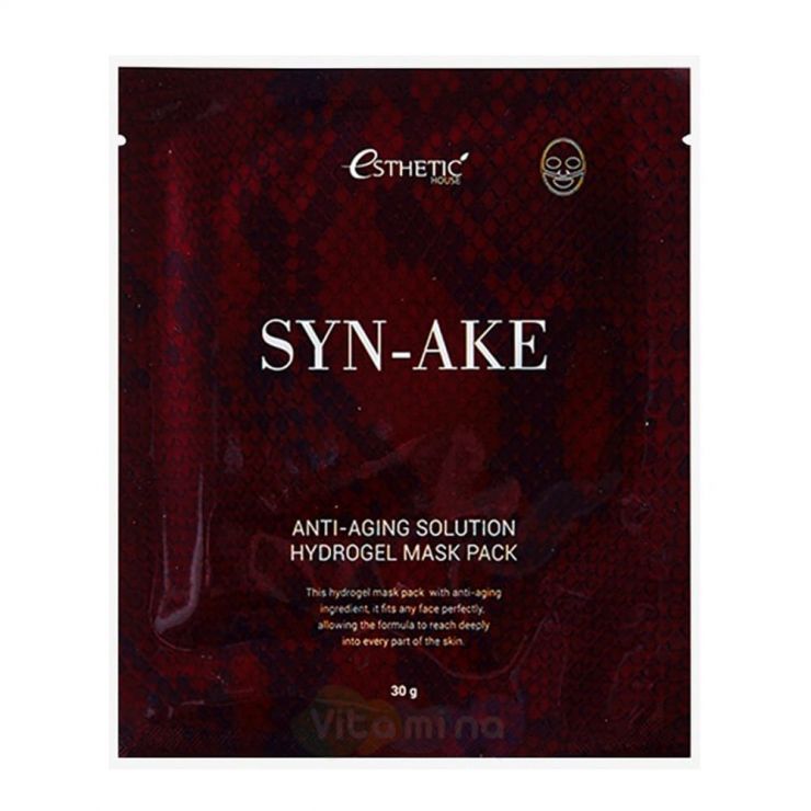 Esthetic House Гидрогелевая маска со змеиным ядом Syn-Ake Anti-Aging Solution Hydrogel Mask Pack