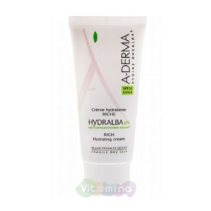 A-Derma Hydralba UV Насыщенный увлажняющий крем 40 мл