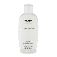 Klapp Тоник без спирта Clean & Active Tonic Without Alcohol, 75 мл