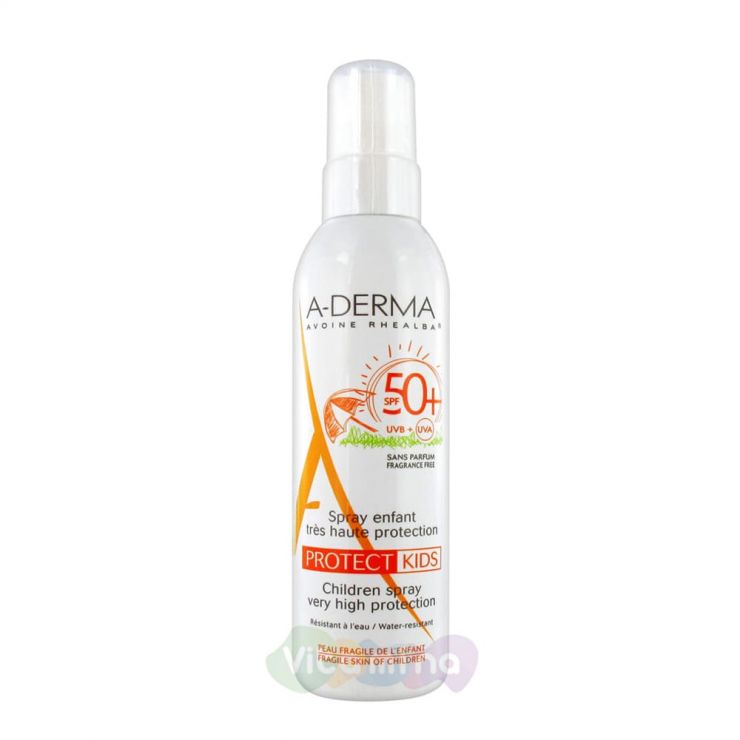 A-Derma Protect Cолнцезащитный спрей для детей SPF50+ 200 мл