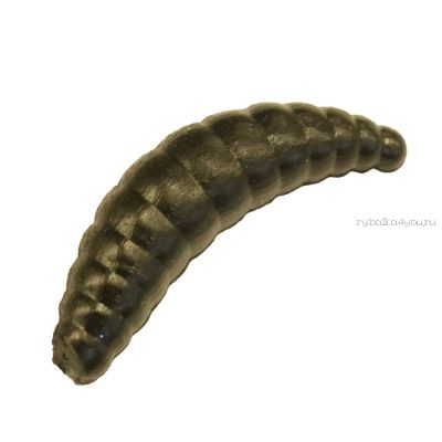 Мягкая приманка Trout Zone Maggot 1,3" 3,2 см / упаковка 12 шт / цвет:  чёрный / аттракант: сыр