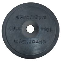 Диск 10 кг, для штанги олимпийский, черный