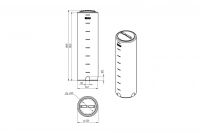 Чертеж емкости VD 400 литров