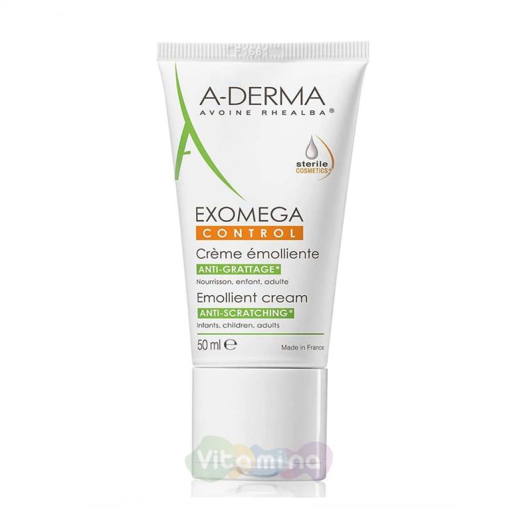 A-Derma Exomega Control Смягчающий крем, 50 мл
