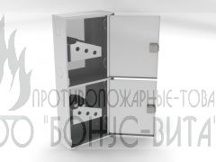 ШПК-320-21 НЗ шкаф пожарный из нержавеющей стали, с евро-ручкой