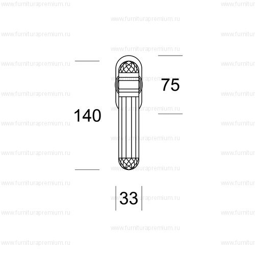 Оконная ручка Salice Paolo Diamante 4483 DK