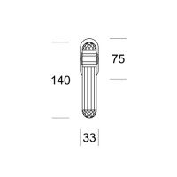 Оконная ручка Salice Paolo Diamante DK. схема