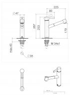 Dornbracht Eno смеситель для кухни 33875760 схема 1