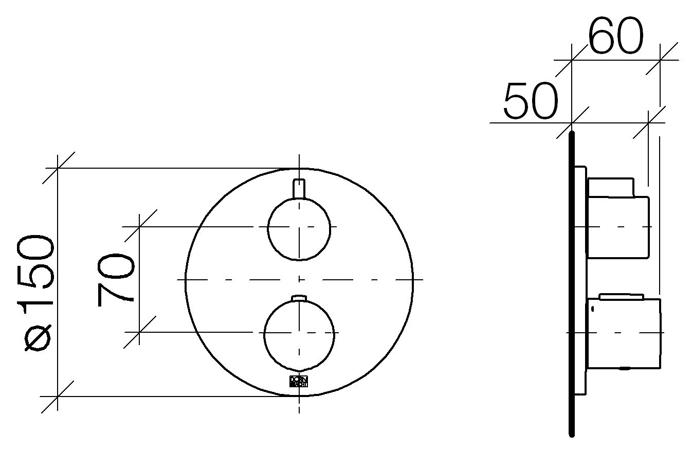 Dornbracht Tara. смеситель для душа 36425970 схема 1