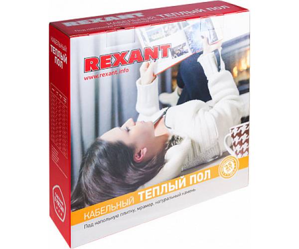 Теплый пол REXANT Standard RND -20-300 (300Вт/20м/ S обогрева, м2: 1,3-2,6) (двух жильный)