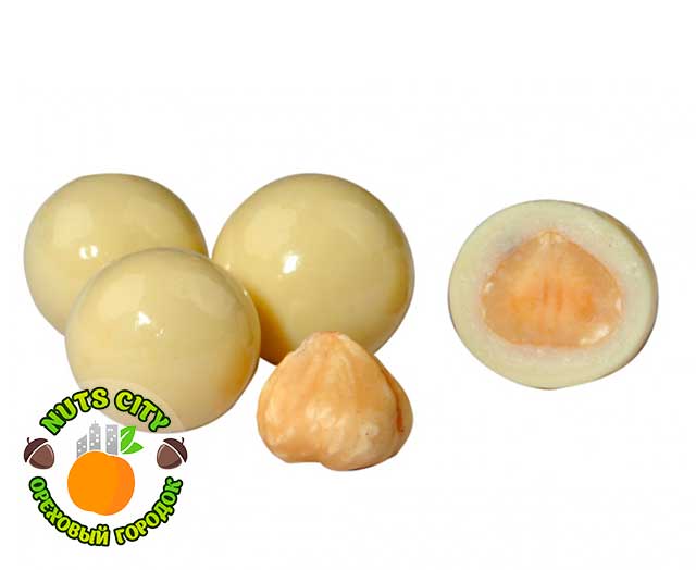 Фундук в белом шоколаде Фундук в белом шоколаде