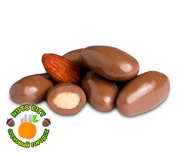 Миндаль в темном шоколаде