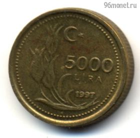 Турция 5000 лир 1997