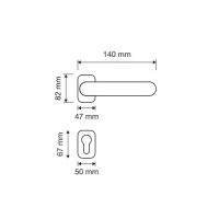 Ручка Linea Cali  Ninfa 1540  RO 015. схема