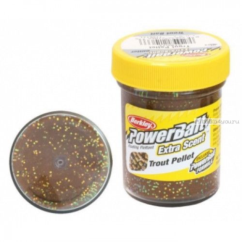 Паста форелевая Berkley Trout Pellet ( Пелет, коричневый )