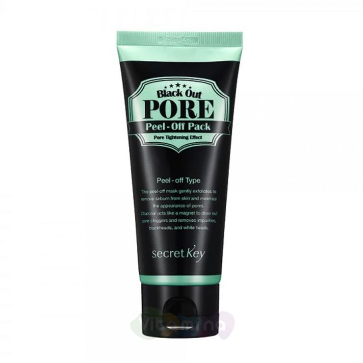 Secret Key Маска-пленка для очищения пор Black Out Pore Peel-Off Pack, 100 мл