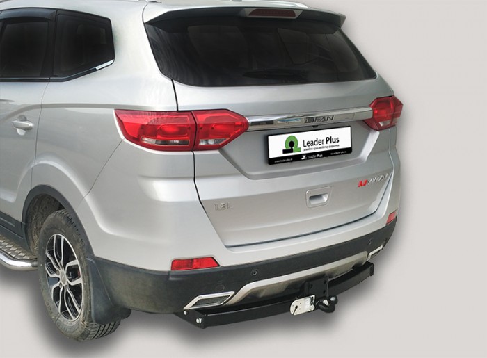 Фаркоп Лидер Плюс для Lifan Myway 2016- без выреза бампера. Нагрузки 2000/100 кг (без электрики в комплекте)