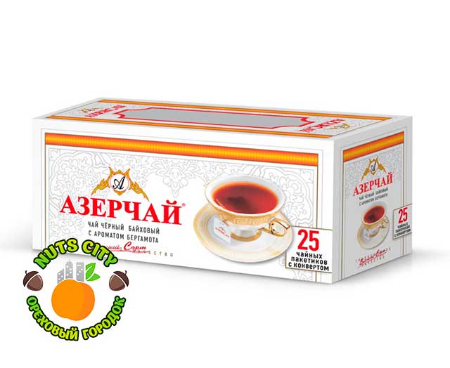 Азерчай черный с ароматом бергамота 25 пакетиков