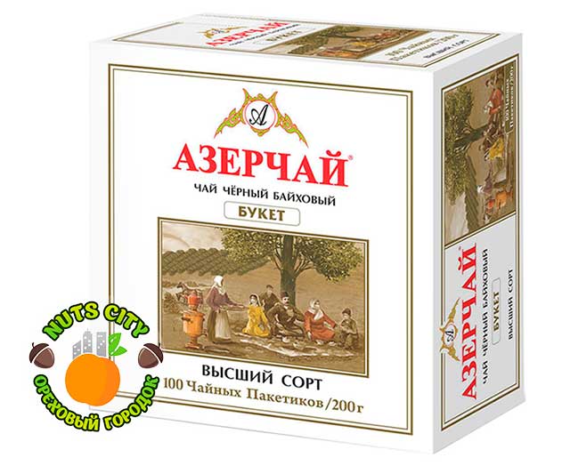 Азерчай черный байховый 100 пакетиков