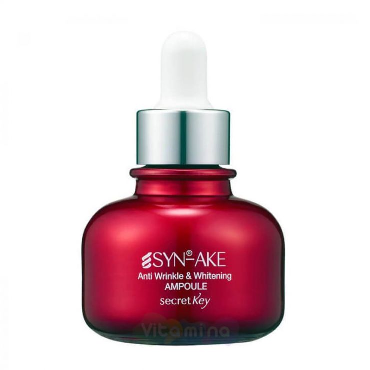 Secret Key Антивозрастная пептидная сыворотка Syn-Ake Anti Wrinkle & Whitening Ampoule, 30 мл