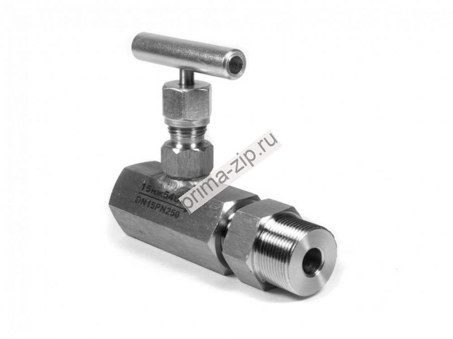 Клапан запорный игольчатый муфтовый 15лс54бк