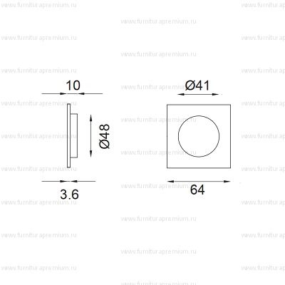 Ручка DND by Martinelli SD220 для раздвижных дверей