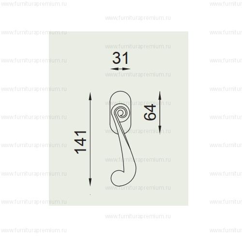 Оконная ручка DND by Martinelly Lady 565