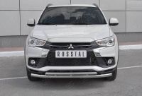 MITSUBISHI ASX 2017- Защита переднего бампера d63 секции-d42 дуга MASZ-002955