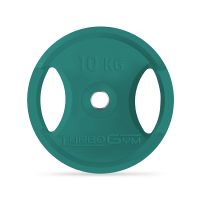 Диск олимпийский, 10 кг, зеленый, Turbogym