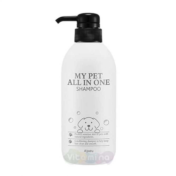 A'Pieu Шампунь для питомцев My Pet All In One Shampoo, 480 мл